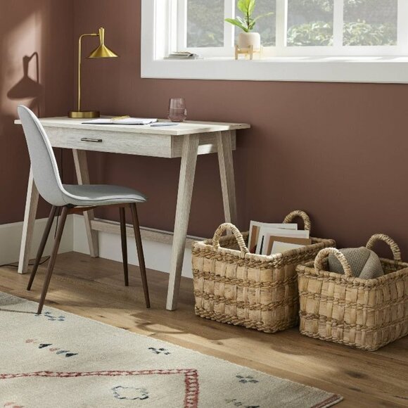 Threshold Natural Banana Woven Rectangular Floor Basket - Picture 2 of 6